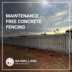 Maintenance free concrete palisade