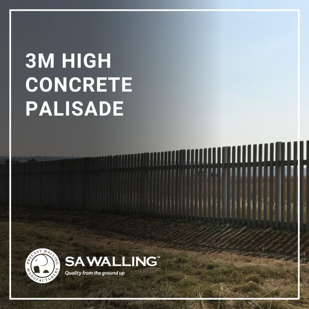3m concrete palisade
