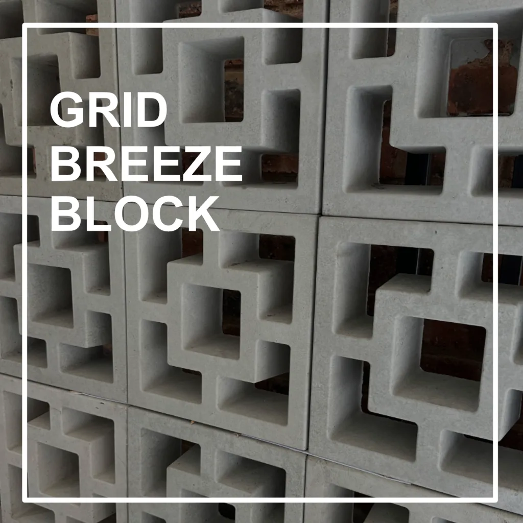 Grid style breeze block